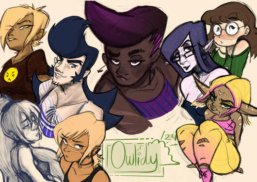 Sketch Page: Random Original Characters