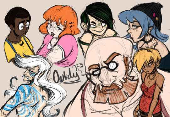 Sketch Page: Random Original Characters